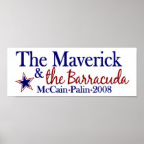 Maverick and Barracuda (McCain Palin 2008) Posters