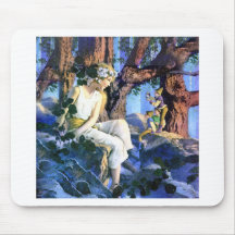 Maxfield Parrish's Fair Princess and the Gnomes Mouse Pads