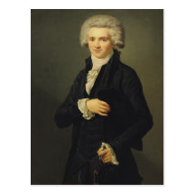 Maximilien de Robespierre  1791 Postcard