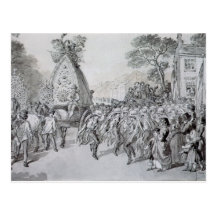 May Day at Bowdon, Cheshire Post Card