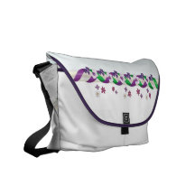 May Day Ribbons & Flowers Rickshaw Messenger Bag