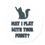 May I Play With Your Pussy? Stickers