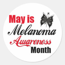 May is Melanoma Awareness Month Stickers