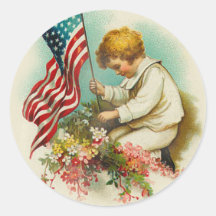 May the Wreaths Never Wither Round Stickers