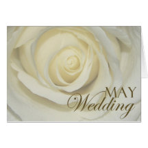 May Wedding Rose Card