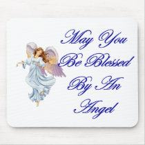 May You Be Blessed By An Angel Mouse Mat