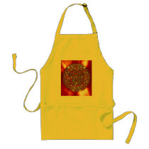 maya aztec calendar apron