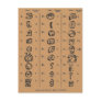 Mayan Alphabet Postcard