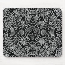 Mayan Aztec Calendar (black) 12.21.2012 Mousepads