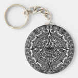 Mayan Aztec Calendar (black) Dec.21, 2012 Key Chains