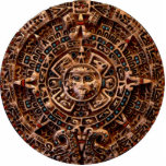 MAYAN AZTEC Mystical Sun Calendar Gift Item Photo Sculpture