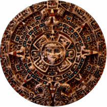MAYAN AZTEC Mystical Sun Calendar Gift Item Photo Sculpture