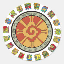 Mayan Calendar Design Stickers