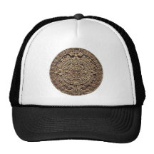 Mayan Calendar Stone 12.21.2012 Mesh Hats