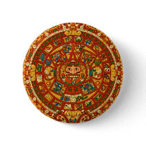 'Mayan Calendar Stone' Pins