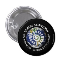 Mayan Calender End of the World 2012 Pinback Button
