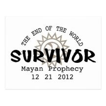 Mayan Calender End of the World 2012 Post Card