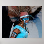 Mayan Dancer-Female (Watercolor) posters