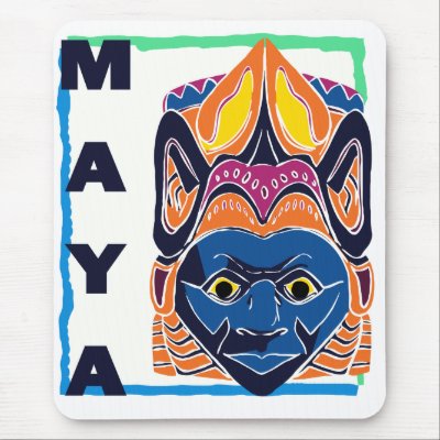 MAYAN MASK MOUSE PADS by nassosvakalis
