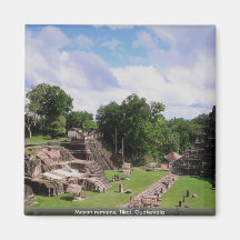 Mayan remains, Tikal, Guatemala Refrigerator Magnet