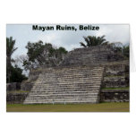 Mayan Ruins, Belize Greeting Card