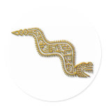 Mayan Serpent-gold stickers