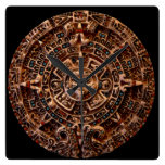 Mayan Sun Calendar Aztec Mexican History Clock