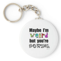 Maybe I'm Weird Key Chain