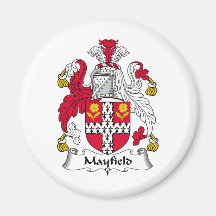 Mayfield Family Crest Refrigerator Magnet