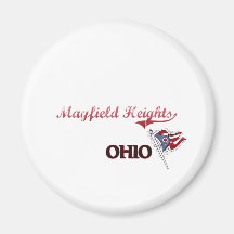 Mayfield Heights Ohio City Classic Fridge Magnet