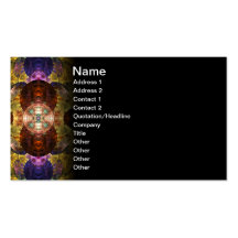 Mayflower Abstract Geometric Fractal Business Card