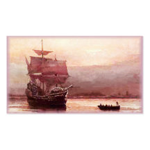 Mayflower in the Hudson Harbour Business Cards