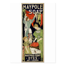 Maypole Soap Dyes Any Colour - Netherlands 1896 Postcards