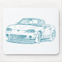 Maz Miata MX5 2nd gen Mouse Pads