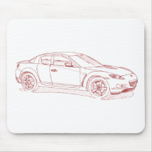 Maz RX8 2003 sketch Mouse Mats