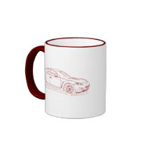 Mazda RX8 2003 sketch Coffee Mugs