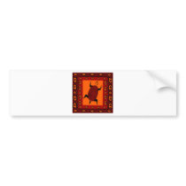 maze-back-turtle bumper sticker