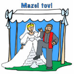 Mazel Tov Jewish Wedding Table Decoration photo sculptures