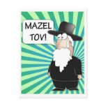 Mazel Tov Postcard - Jewish Rabbi