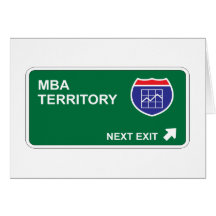 MBA Next Exit Greeting Card