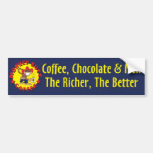 MBC Coffee, Chocolate & Men Bumper Sticker