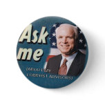 McCain Ask Me Lobbyists Button
