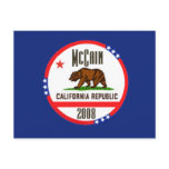 McCain CALIFORNIA Postcard