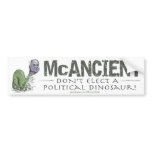 McCain Dinosaur Bumper Sticker