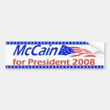 McCain for President 2008 Bumper Sticker