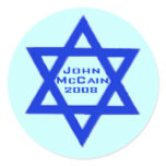 McCain Jewish Star Sticker