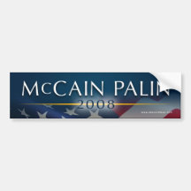 McCain Palin 2008 Bumper Sticker