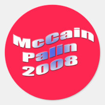 mccain palin 2008 round sticker