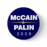 McCain Palin Buttons, Support John McCain Buttons