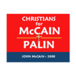 McCain Palin Christians Postcard